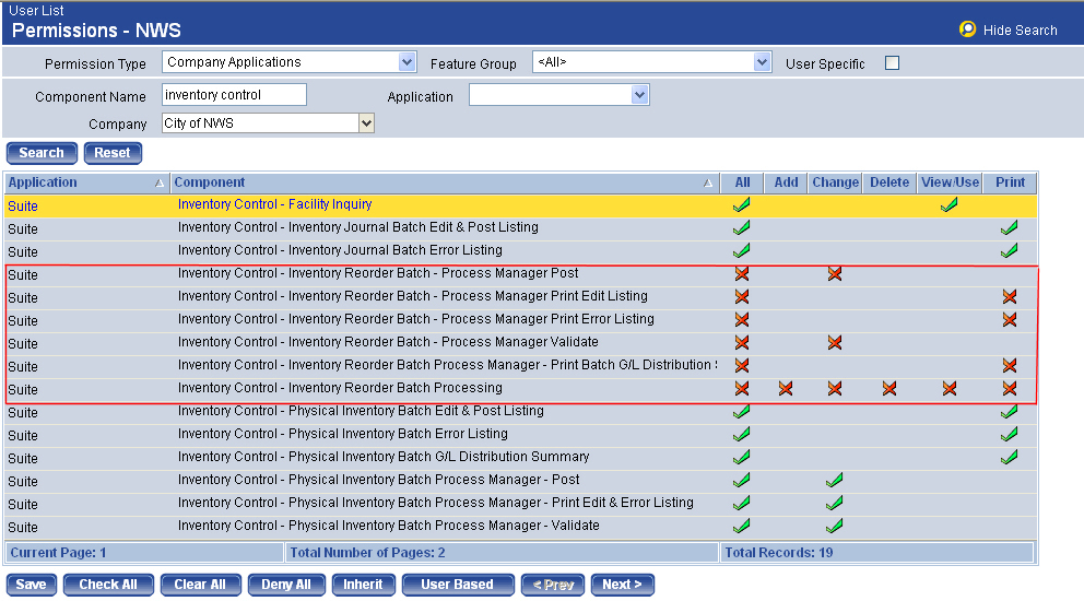 Inventory - Suite Security