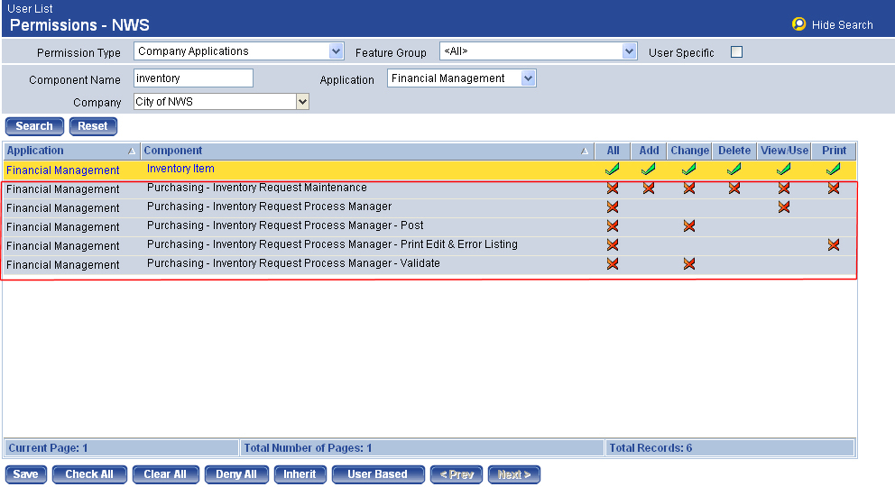 Inventory - Financial Management Security